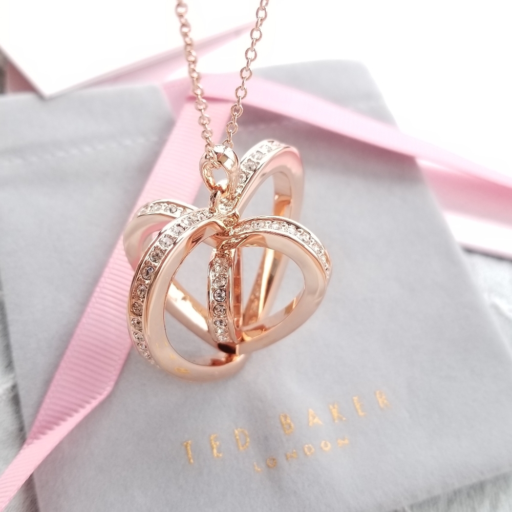 🍒NWT🍒 TED BAKER SWAROVSKI CRYSTAL NECKLACE - Picture 4 of 13